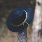  Flat Brim Blue Hat