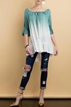  Green Ombre Blouse