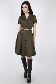  Margaret Army-style Shirt-dress