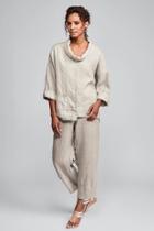  Boxy Linen Pullover