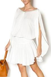  White Beaded Mini Dress
