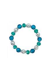  Turquoise Silver Stretch Bracelet
