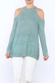  Blue Ribbed Sweater