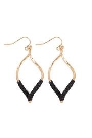  Half-thread-wrap-marquise Hook Earrings