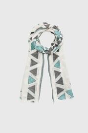 Turquoise Triangles Scarf