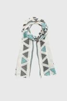  Turquoise Triangles Scarf