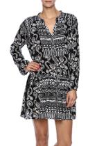  Black Print Tunic