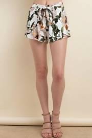  Front Tie Floral Short