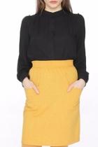  Mustard Pocket Skirt