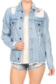  Denim Buttoned Jacket