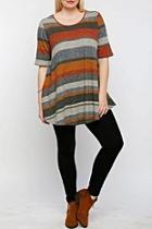  Multicolored Pocketed Top