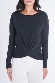  Black Gathered Top