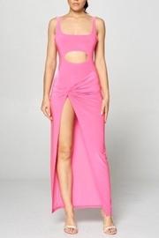  Pink Cut-out Dress