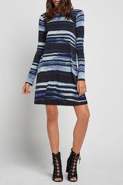  Striped Turtleneck A Line