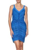  Bright Blue Lace Dress
