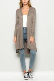  Solid Long Cardigan