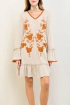  Solid Dropwaist Dress