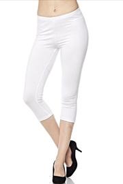  White Capri Leggings