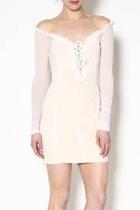  Mesh Smocked Dress