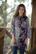  Paisley Floral Tunic