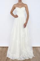  Lace A-line Gown