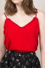  Red Ruffled Camisole
