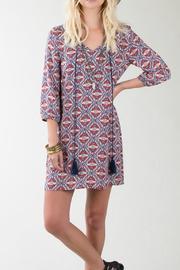  Red Printed Dress