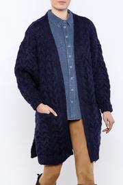  Indigo Cable Knit Sweater