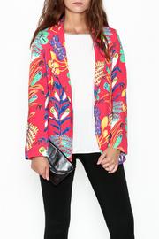  Red Print Blazer