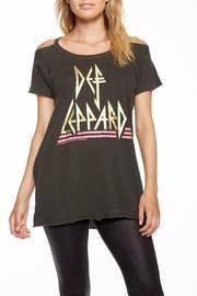  Black Cold-shoulder Tunic