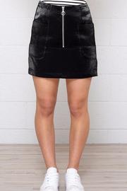  Zip Up Mini Skirt