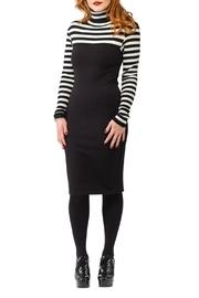  Stripe Ponte Dress