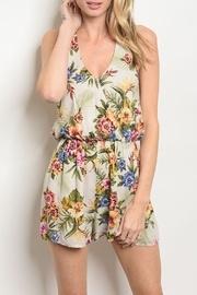  Tropical Floral Romper