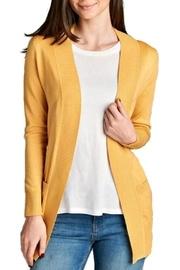  Yellow Open Cardigan