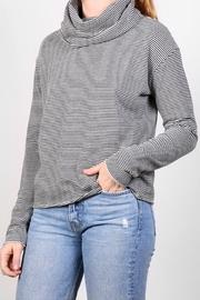  Oversized Striped Turtleneck