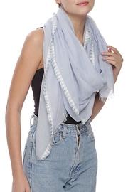  Blue Fringe Scarf