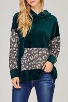  Green Velour Hoodie