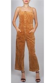  Bryn Button-front Corduroy-overalls