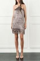  Metallic Fringe Dress