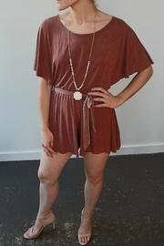  Knit Romper Cinnamon