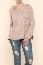  Knit Hooded Sweater