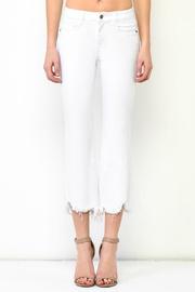  Cropped Flare & Frayed Jean