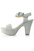  Grey Snakepattern Heel