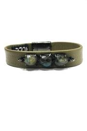  Olive Leather Bracelet