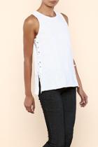  Lace Up Detail Tank