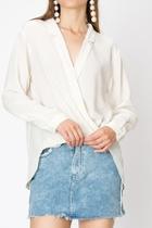  Cream Wrap Top