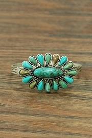  Natural-turquoise Navajo Cuff-bracelet