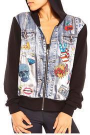  Terry Printed Hoodie