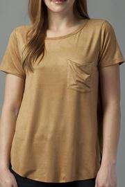  Suede Crew Neck Tee