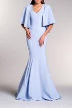  Cape Sleeve Gown